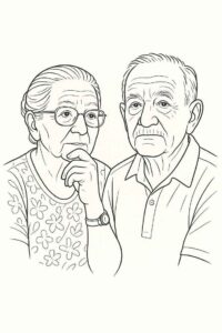 Desenho de Avos Desenho Colorir Imprimir 29