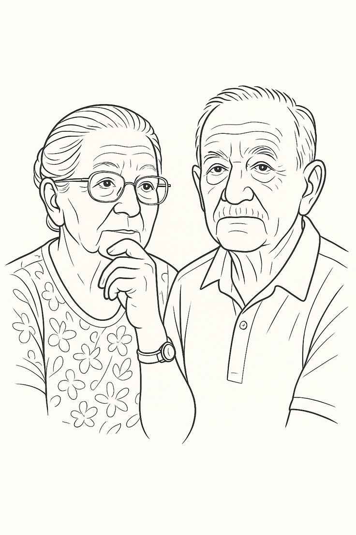 Desenho de Avos Desenho Colorir Imprimir 29