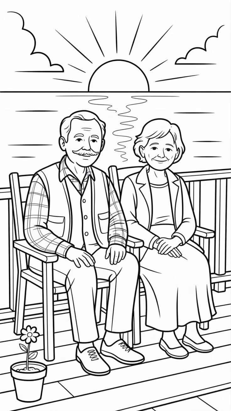 Desenho de Avos Desenho Colorir Imprimir 30