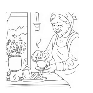 Desenho de Avos Desenho Colorir Imprimir 37