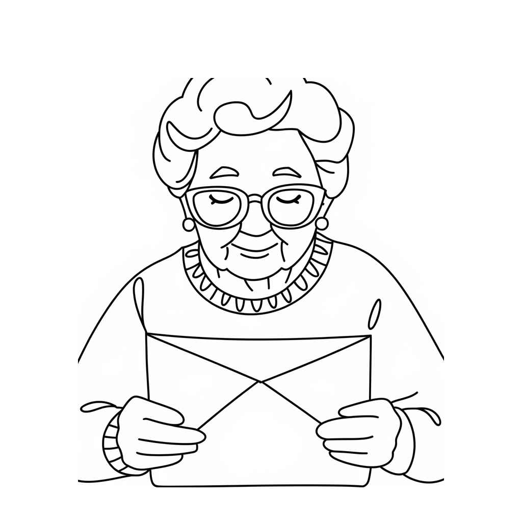 Desenho de Avos Desenho Colorir Imprimir 42