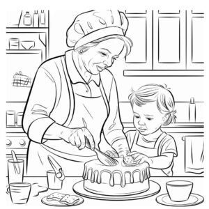 Desenho de Avos Desenho Colorir Imprimir 48