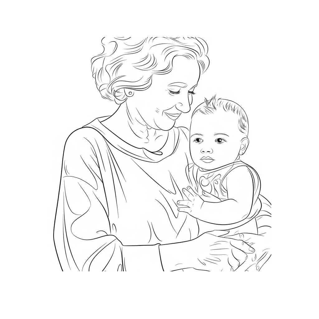 Desenho de Avos Desenho Colorir Imprimir 50