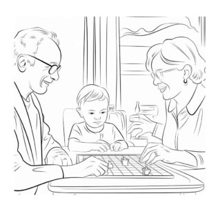 Desenho de Avos Desenho Colorir Imprimir 51