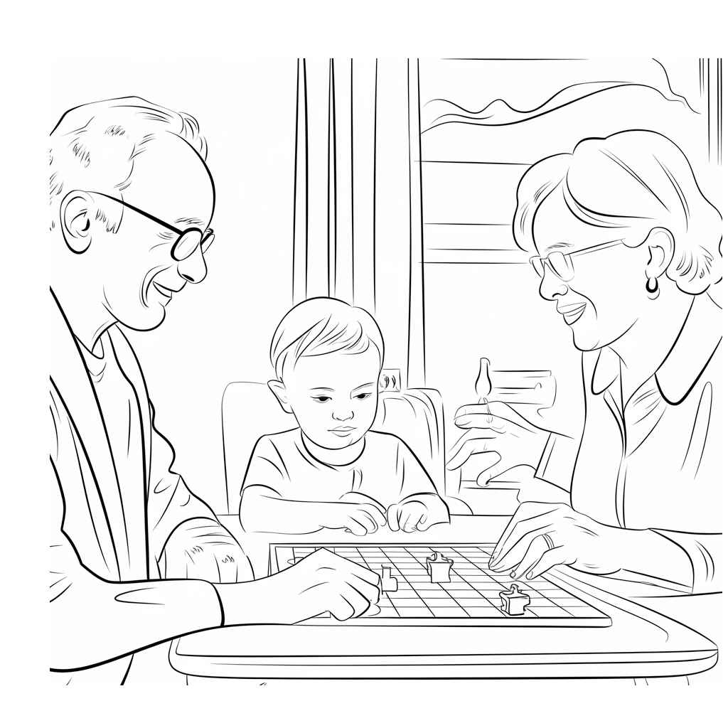 Desenho de Avos Desenho Colorir Imprimir 51