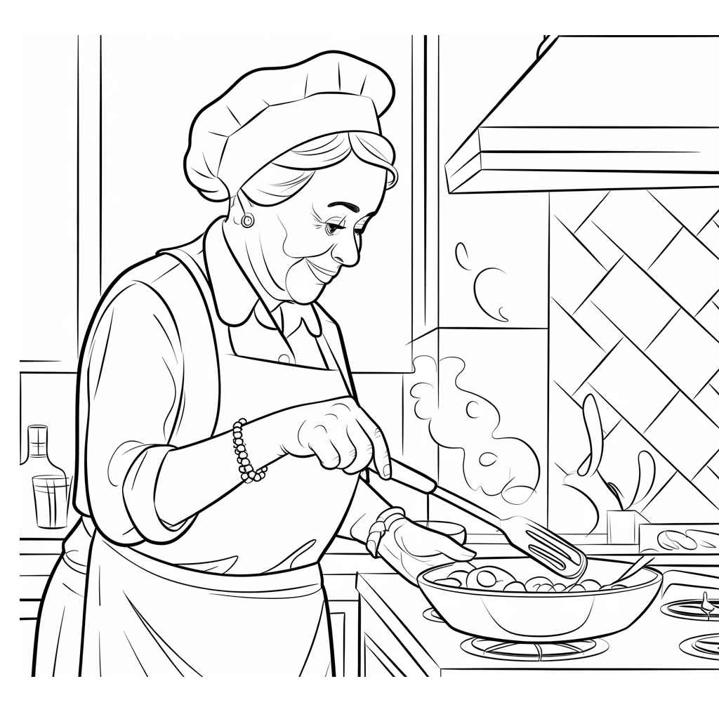 Desenho de Avos Desenho Colorir Imprimir 52