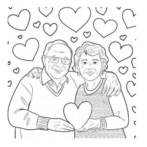 Desenho de Avos Desenho Colorir Imprimir 53