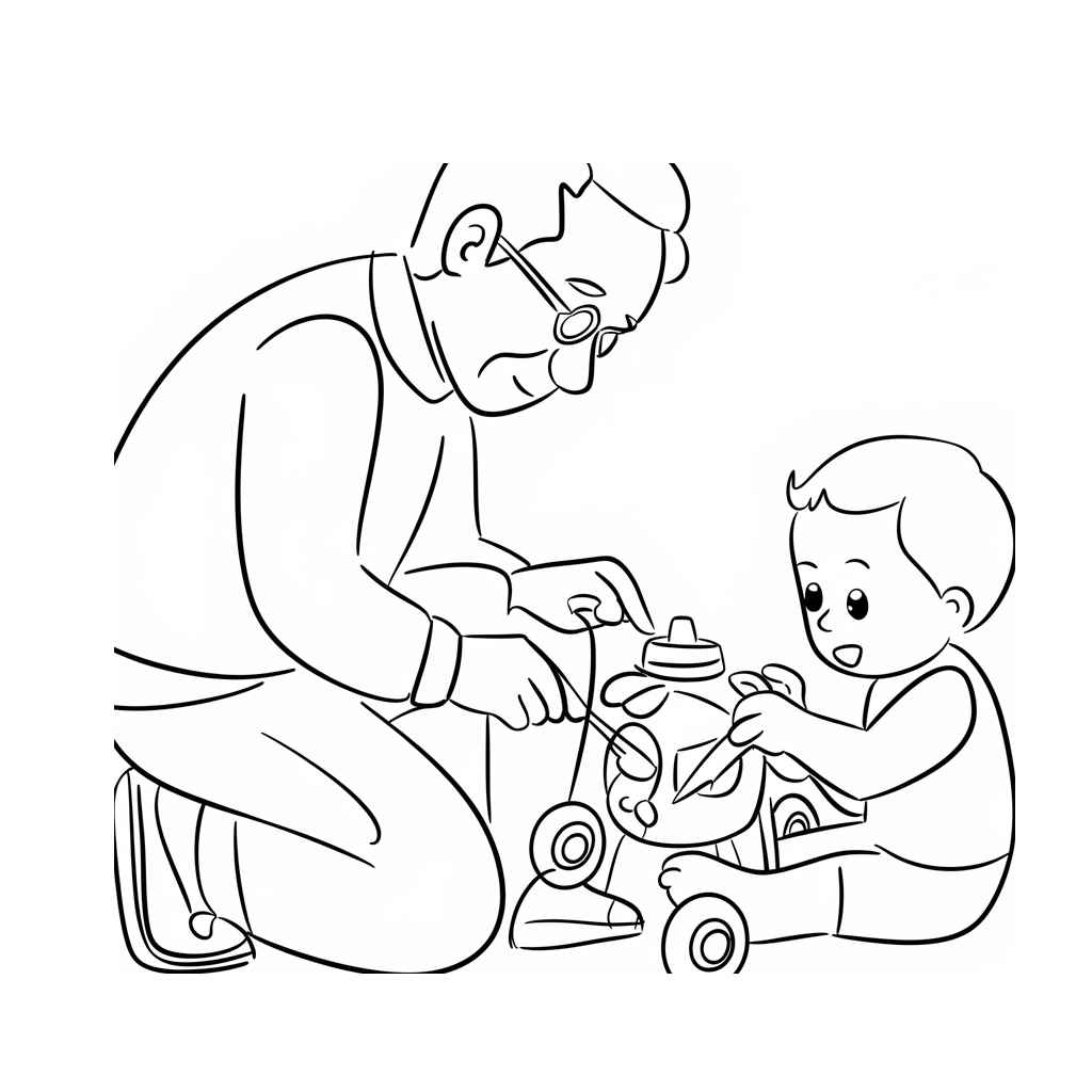 Desenho de Avos Desenho Colorir Imprimir 56