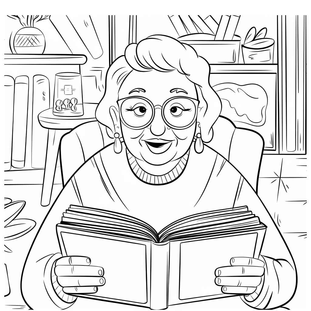 Desenho de Avos Desenho Colorir Imprimir 61