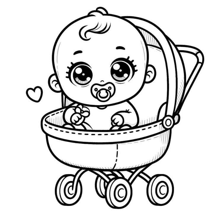 Desenho de Chupeta Desenho Colorir Imprimir 04