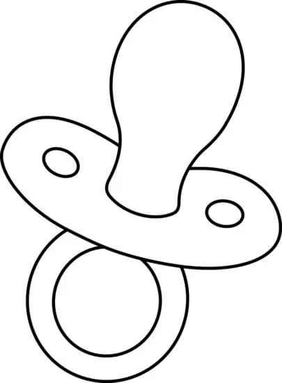 Desenho de Chupeta Desenho Colorir Imprimir 06