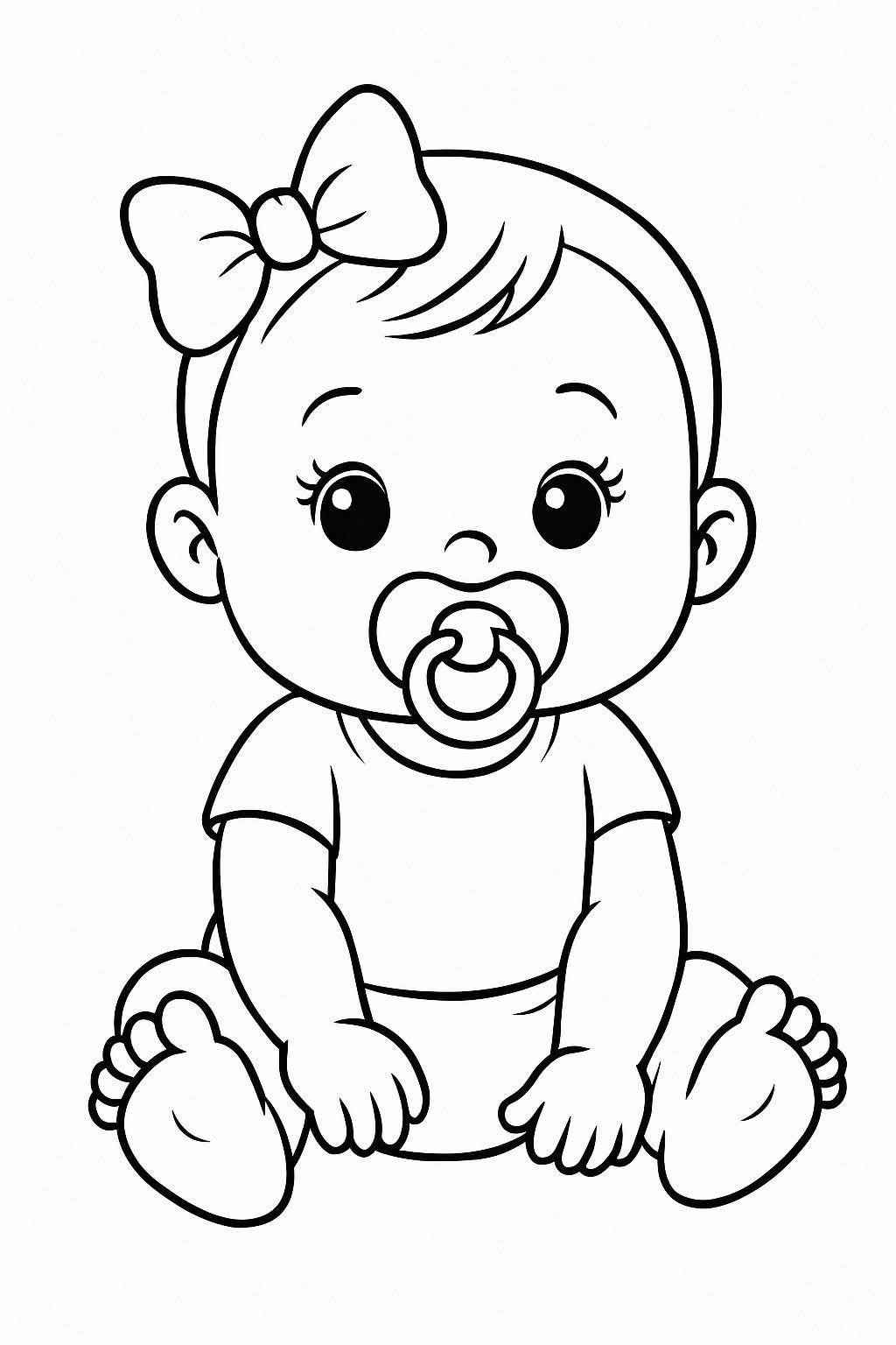 Desenho de Chupeta Desenho Colorir Imprimir 12