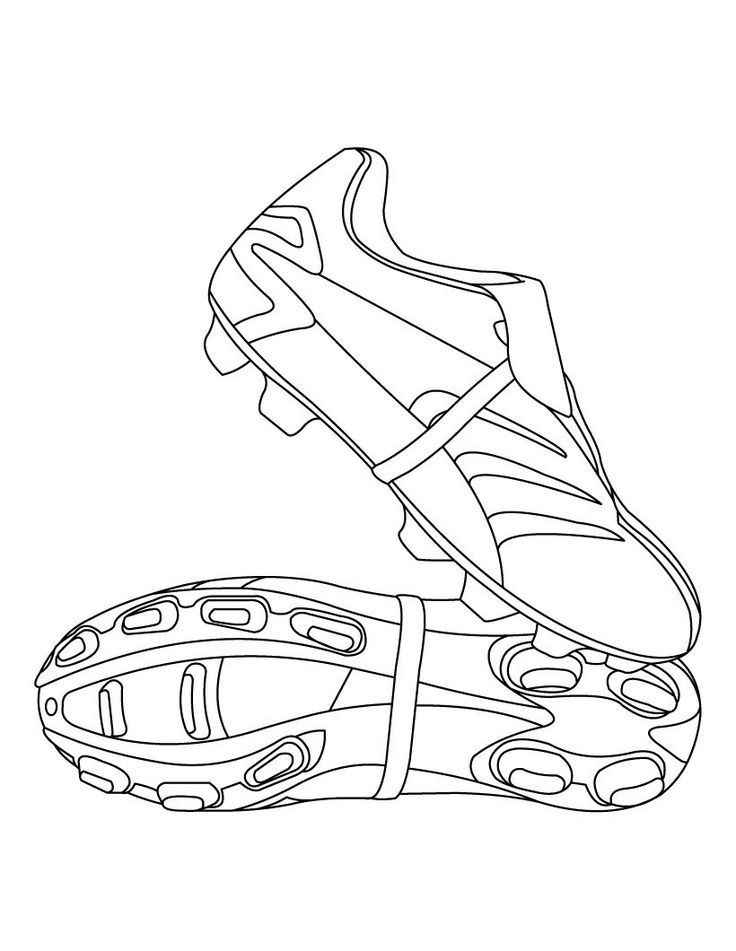 Desenho de Chuteira Desenho Colorir Imprimir 03