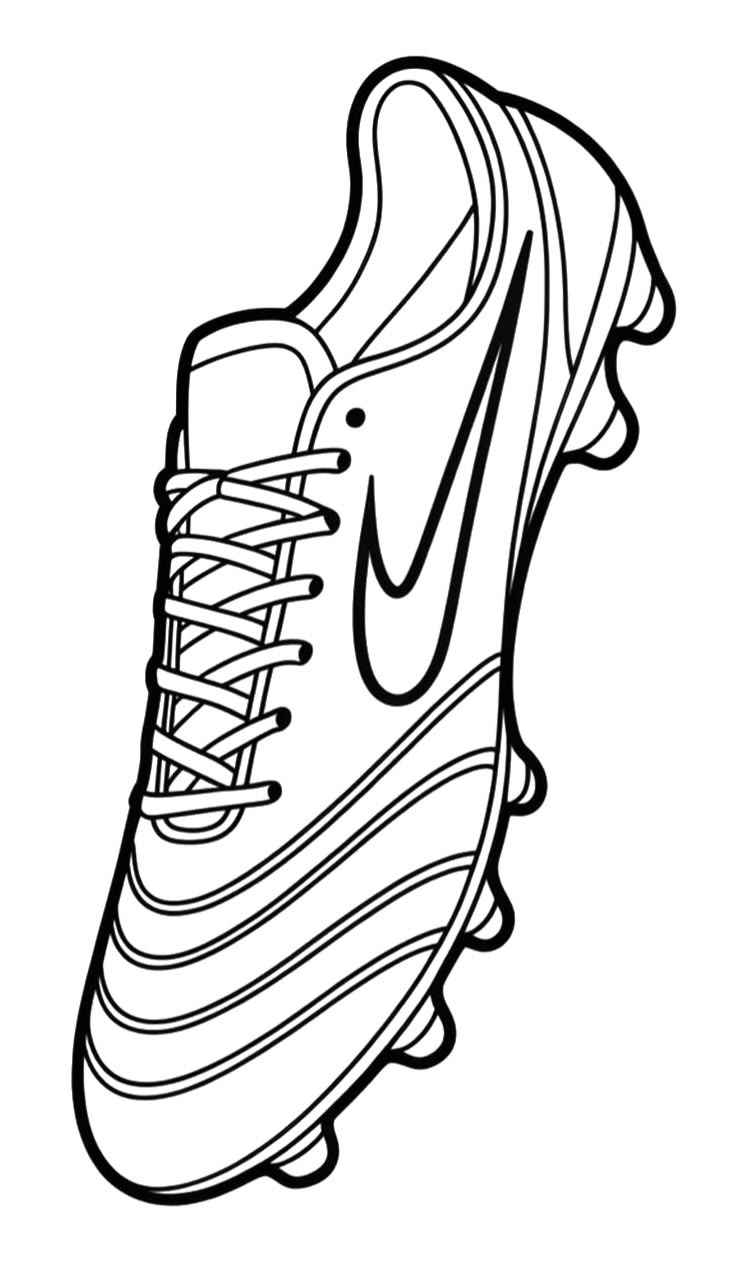 Desenho de Chuteira Desenho Colorir Imprimir 05