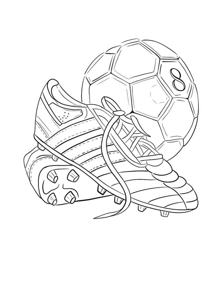 Desenho de Chuteira Desenho Colorir Imprimir 06
