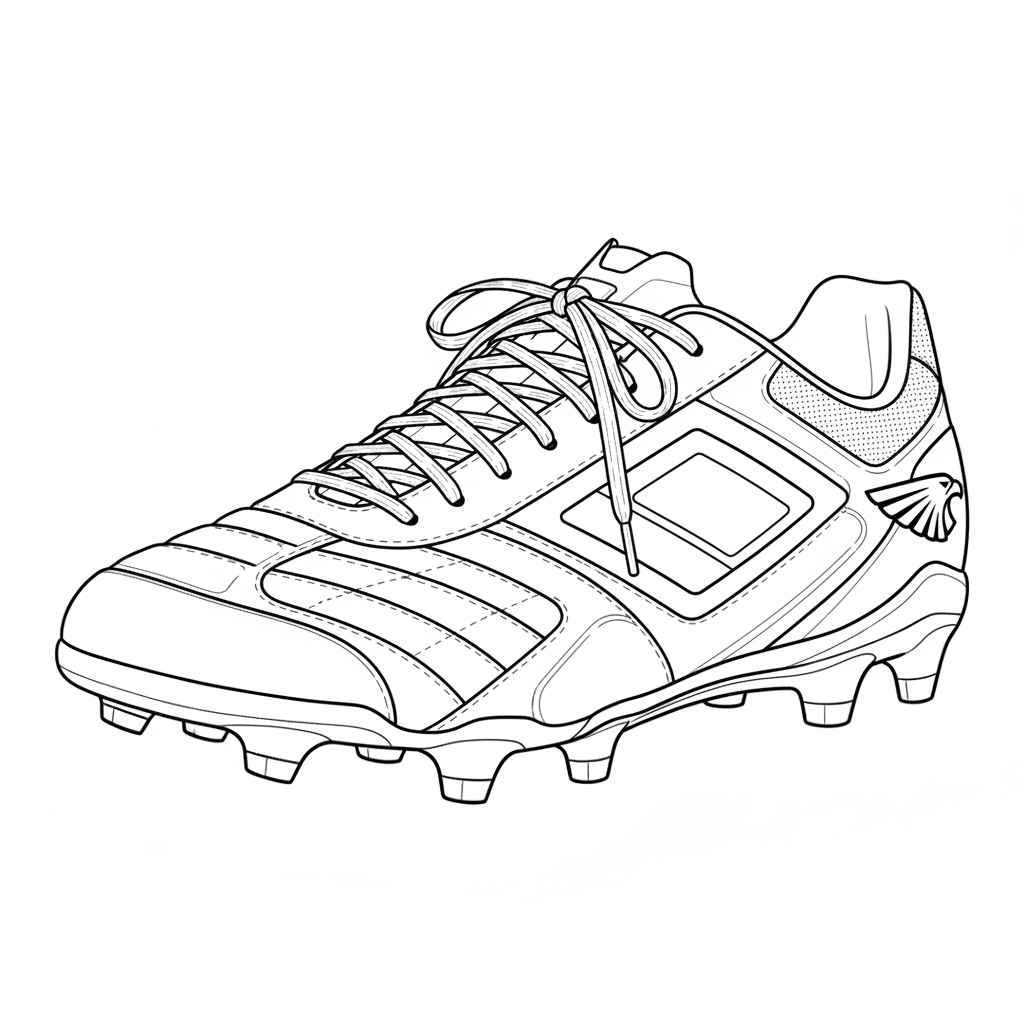 Desenho de Chuteira Desenho Colorir Imprimir 15