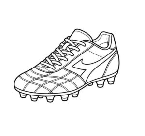 Desenho de Chuteira Desenho Colorir Imprimir 25
