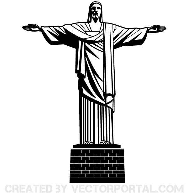 Desenho de Cristo Redentor Desenho Colorir Imprimir 06