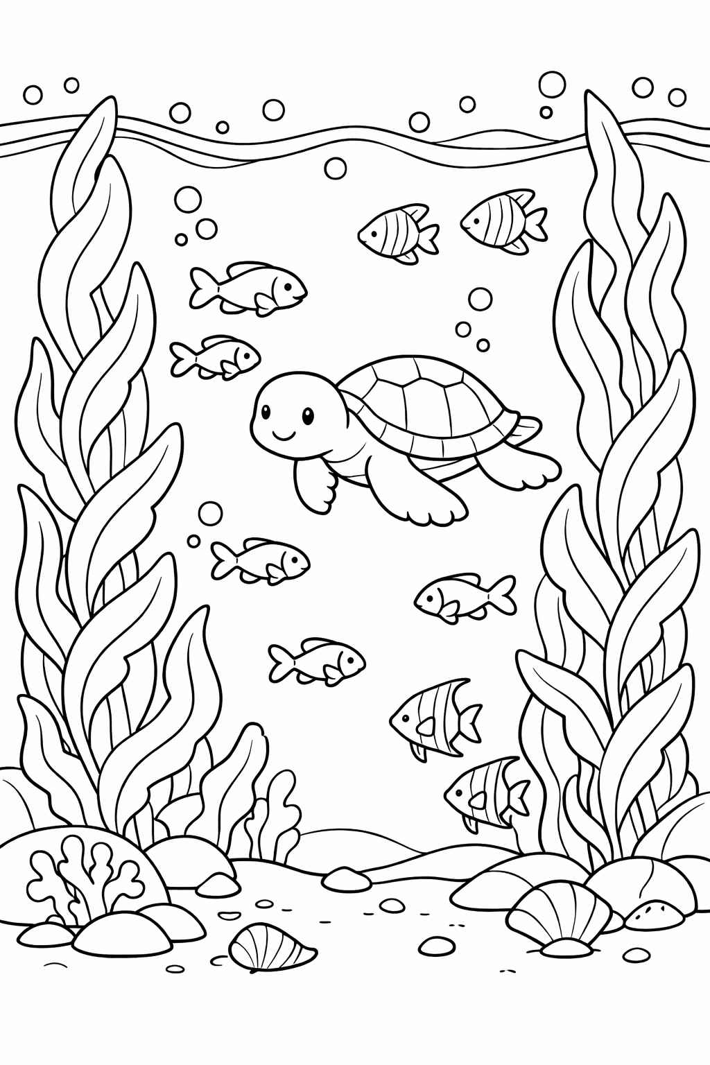 Desenho de Fundo Do Mar Desenho Colorir Imprimir 14