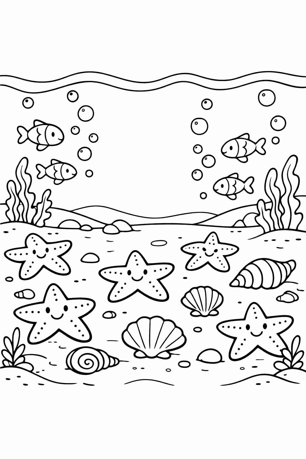 Desenho de Fundo Do Mar Desenho Colorir Imprimir 15