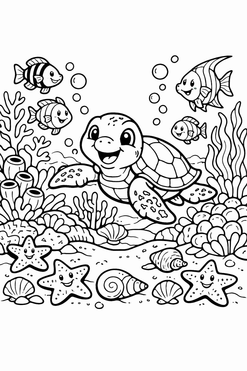 Desenho de Fundo Do Mar Desenho Colorir Imprimir 17