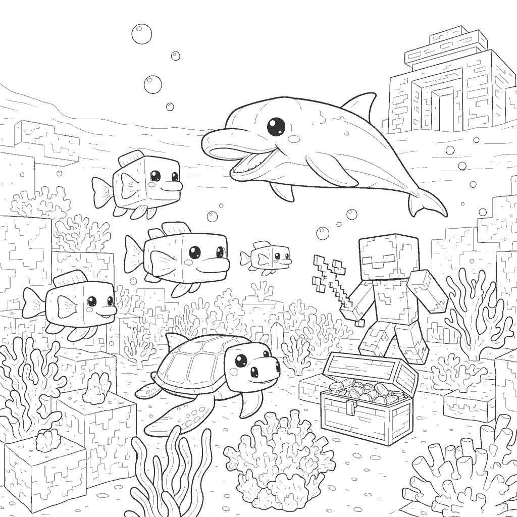 Desenho de Fundo Do Mar Desenho Colorir Imprimir 20