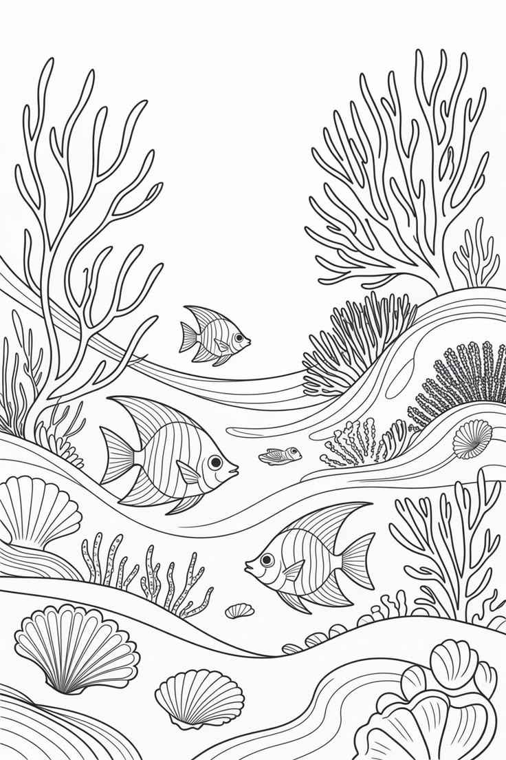 Desenho de Fundo Do Mar Desenho Colorir Imprimir 21