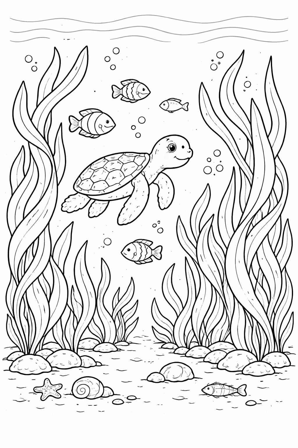 Desenho de Fundo Do Mar Desenho Colorir Imprimir 24