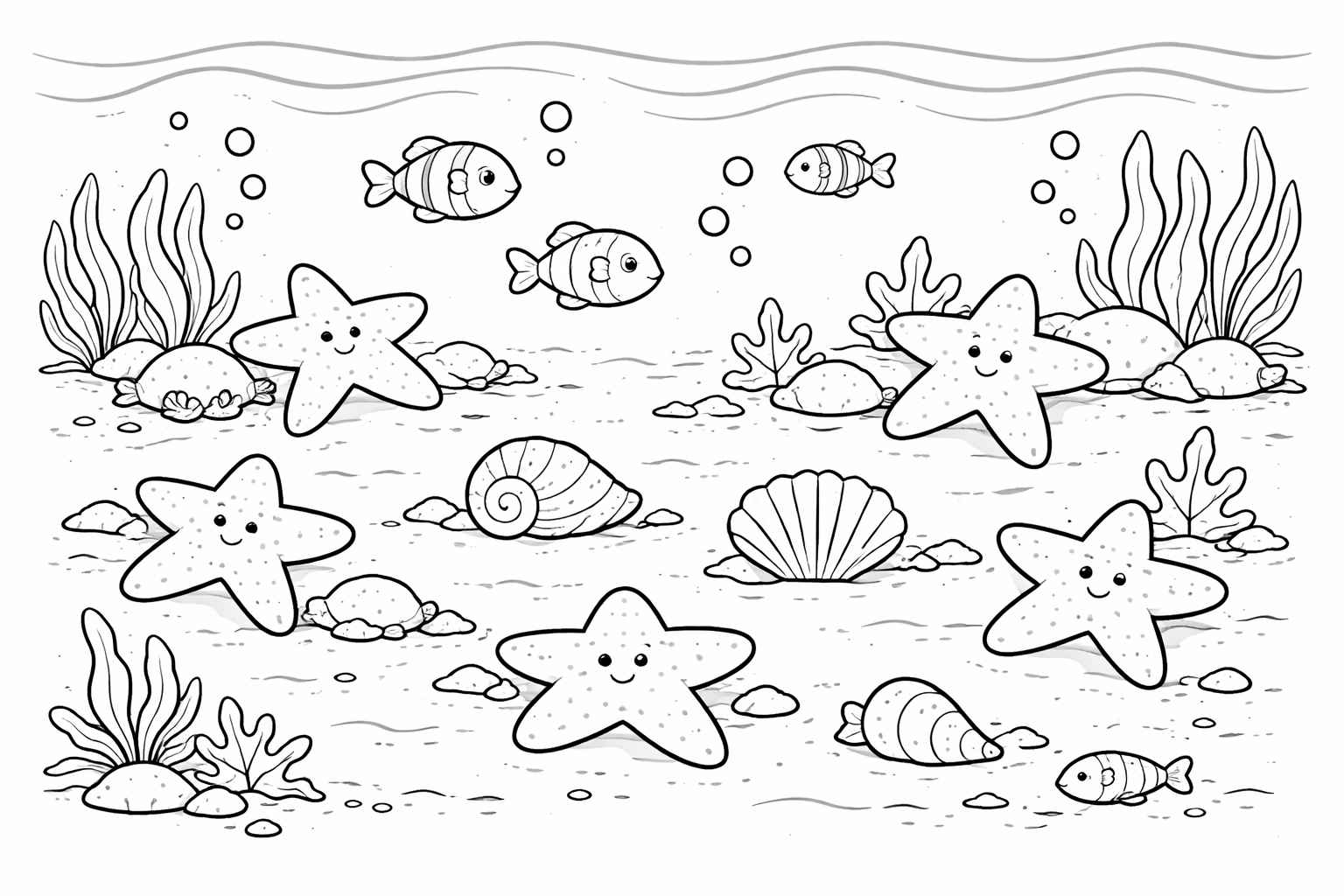 Desenho de Fundo Do Mar Desenho Colorir Imprimir 25