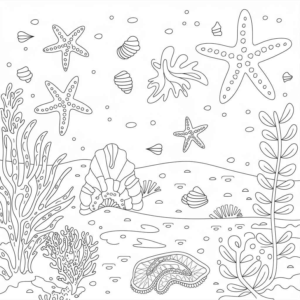 Desenho de Fundo Do Mar Desenho Colorir Imprimir 26