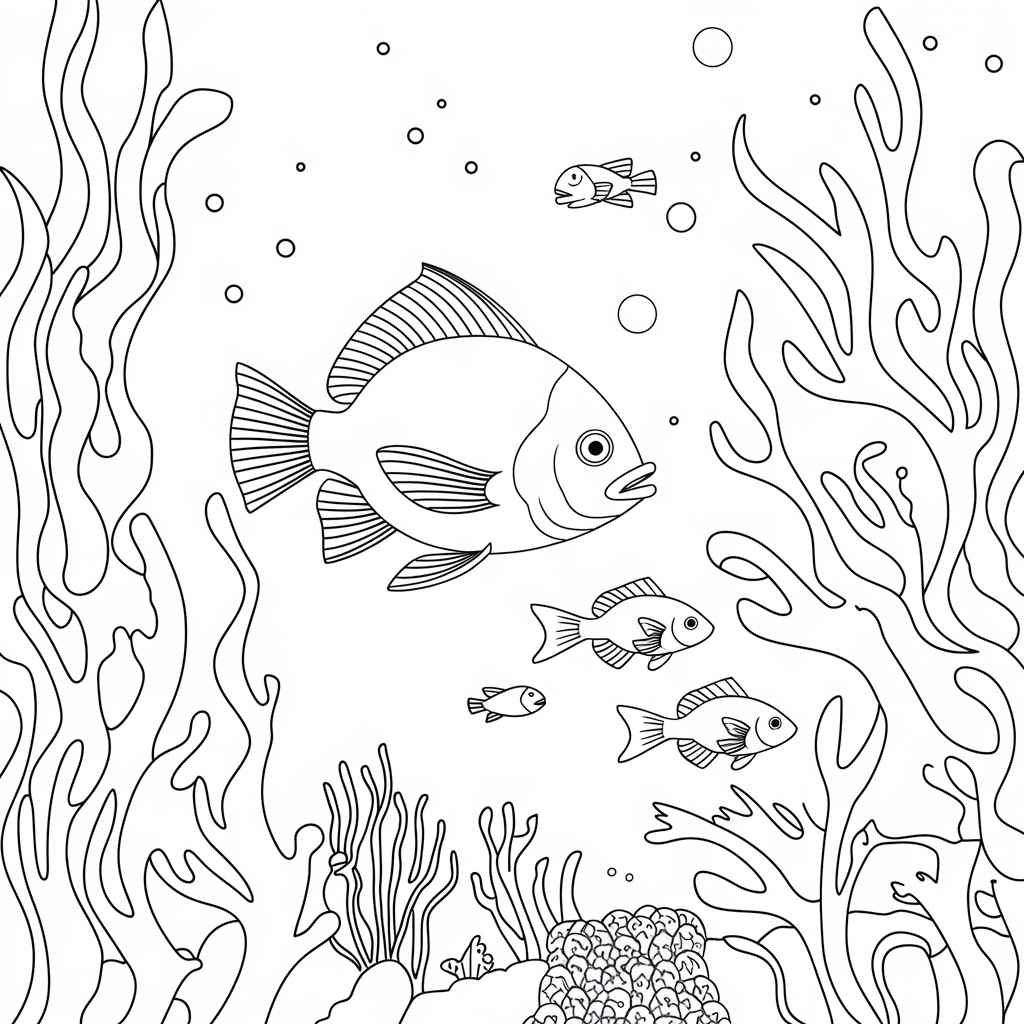 Desenho de Fundo Do Mar Desenho Colorir Imprimir 29