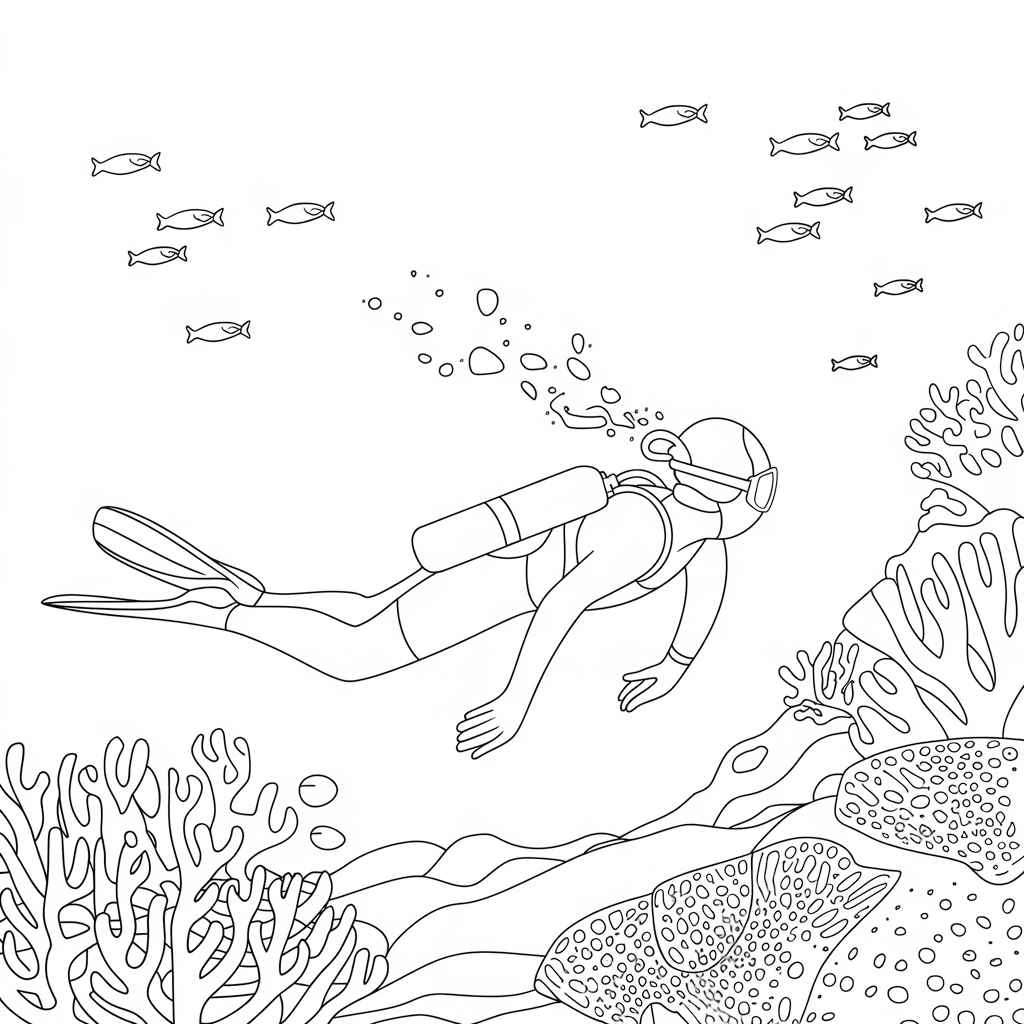 Desenho de Fundo Do Mar Desenho Colorir Imprimir 31