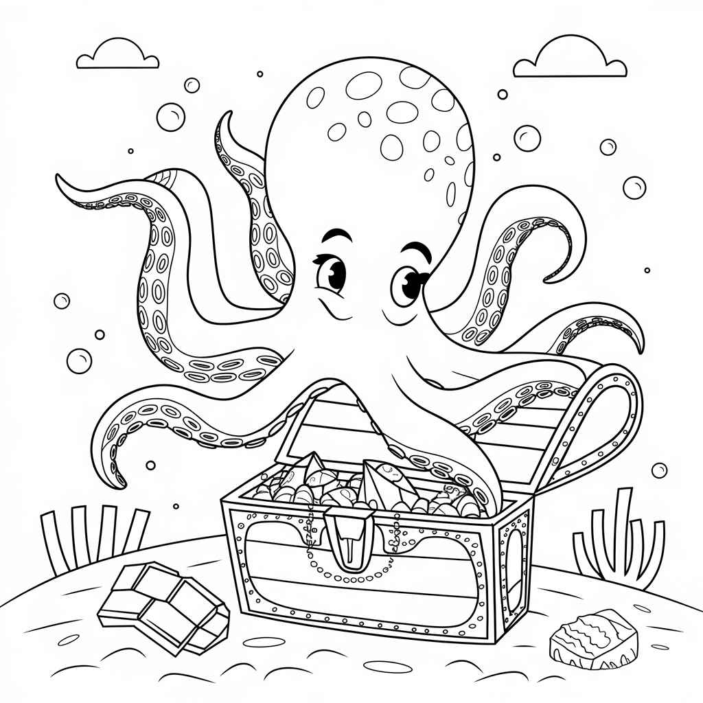 Desenho de Fundo Do Mar Desenho Colorir Imprimir 32