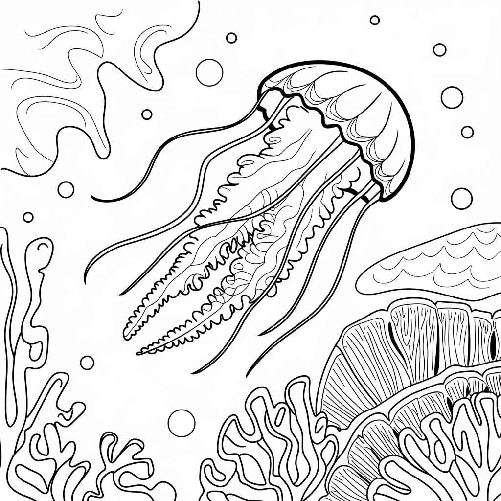 Desenho de Fundo Do Mar Desenho Colorir Imprimir 33