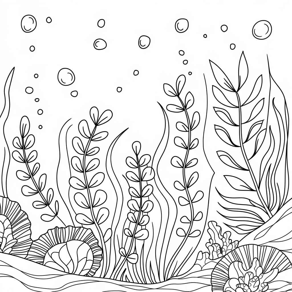 Desenho de Fundo Do Mar Desenho Colorir Imprimir 34