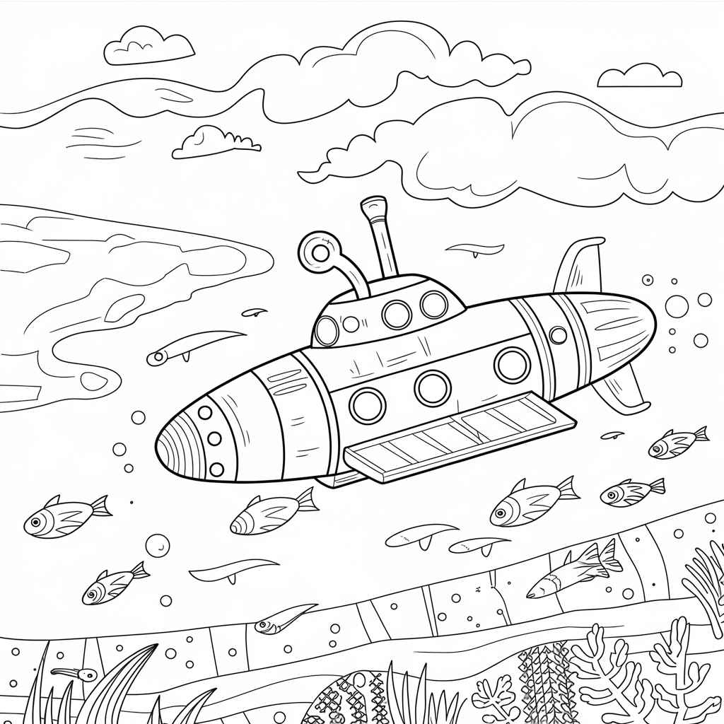 Desenho de Fundo Do Mar Desenho Colorir Imprimir 36