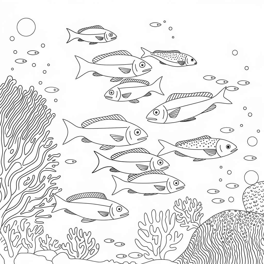 Desenho de Fundo Do Mar Desenho Colorir Imprimir 37
