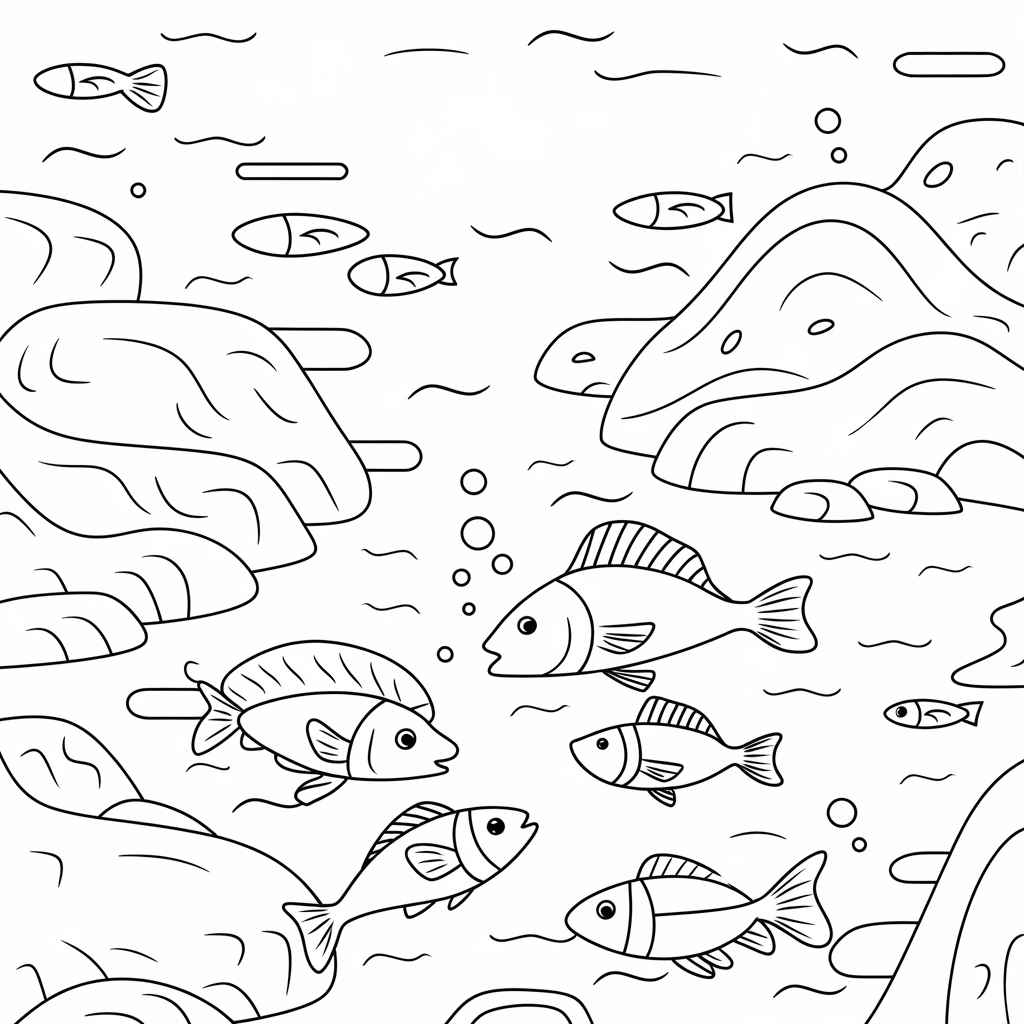 Desenho de Fundo Do Mar Desenho Colorir Imprimir 38