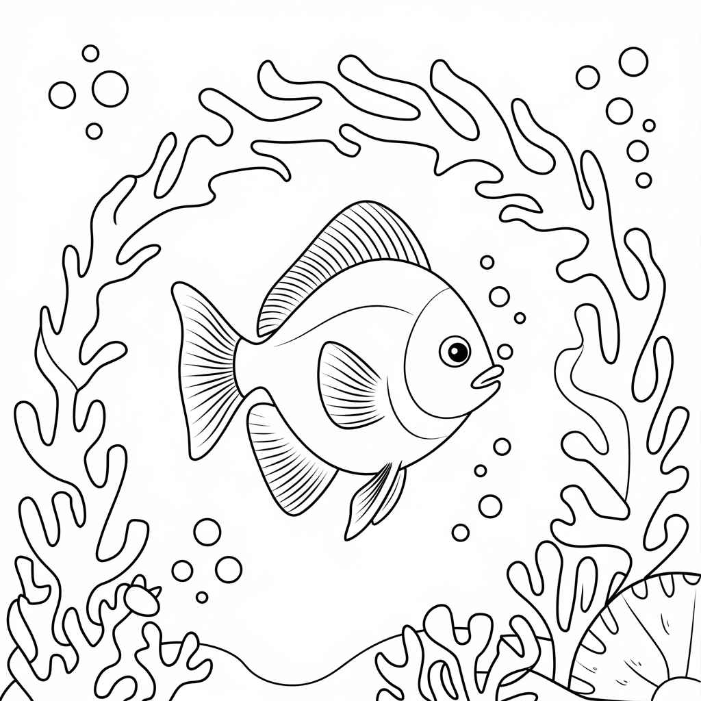 Desenho de Fundo Do Mar Desenho Colorir Imprimir 41