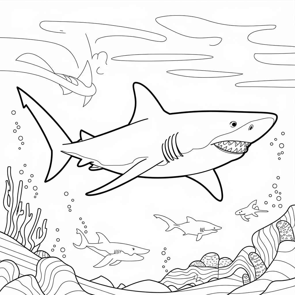 Desenho de Fundo Do Mar Desenho Colorir Imprimir 45