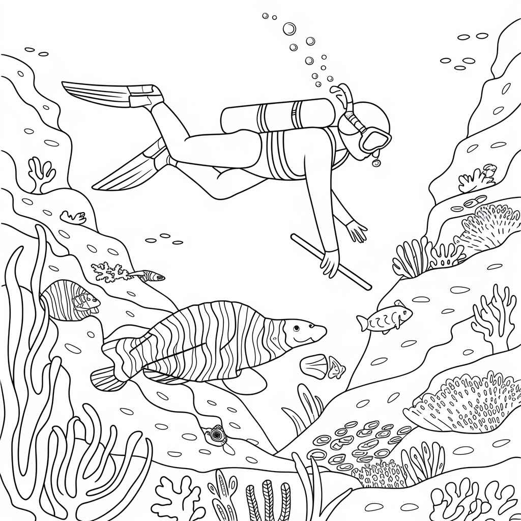 Desenho de Fundo Do Mar Desenho Colorir Imprimir 46