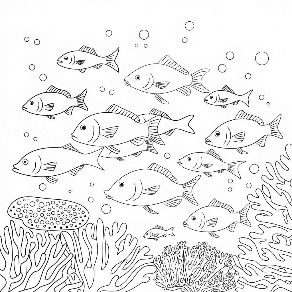 Desenho de Fundo Do Mar Desenho Colorir Imprimir 49