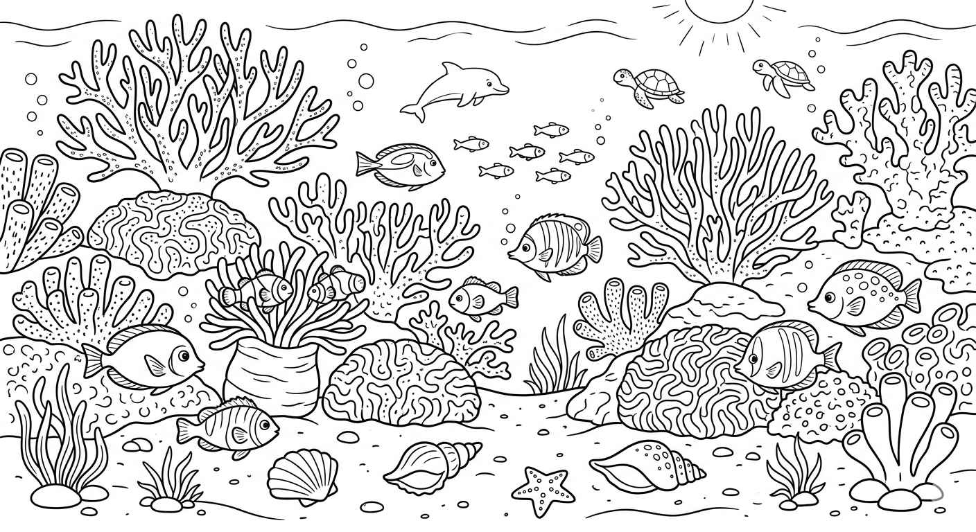 Desenho de Fundo Do Mar Desenho Colorir Imprimir 60