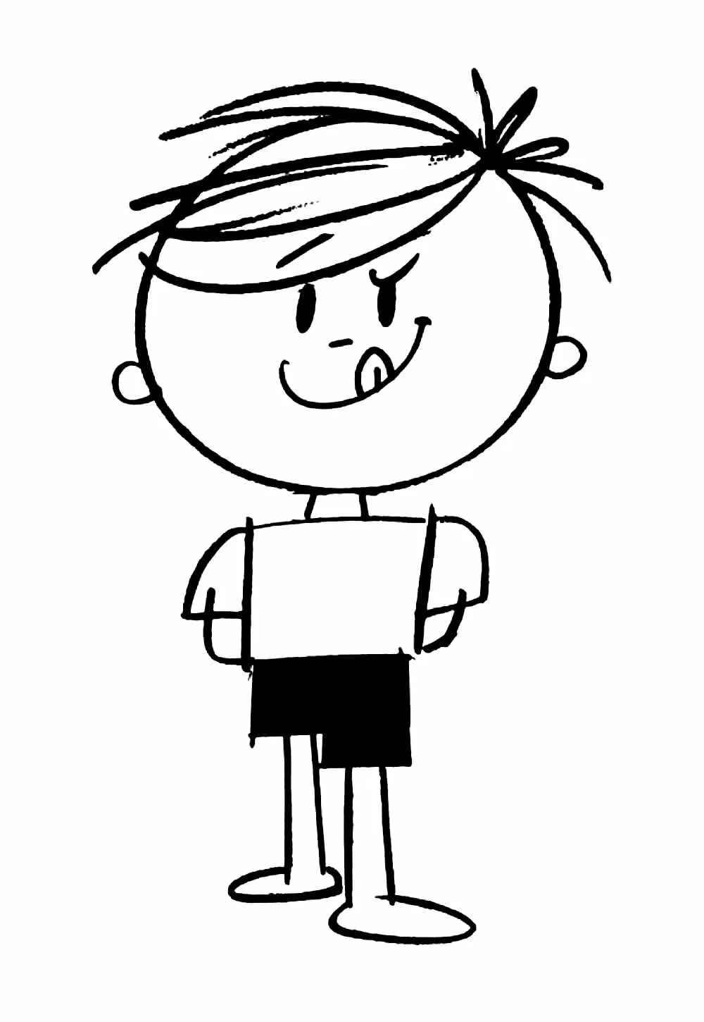 Desenho de Menino Maluquinho Desenho Colorir Imprimir 05