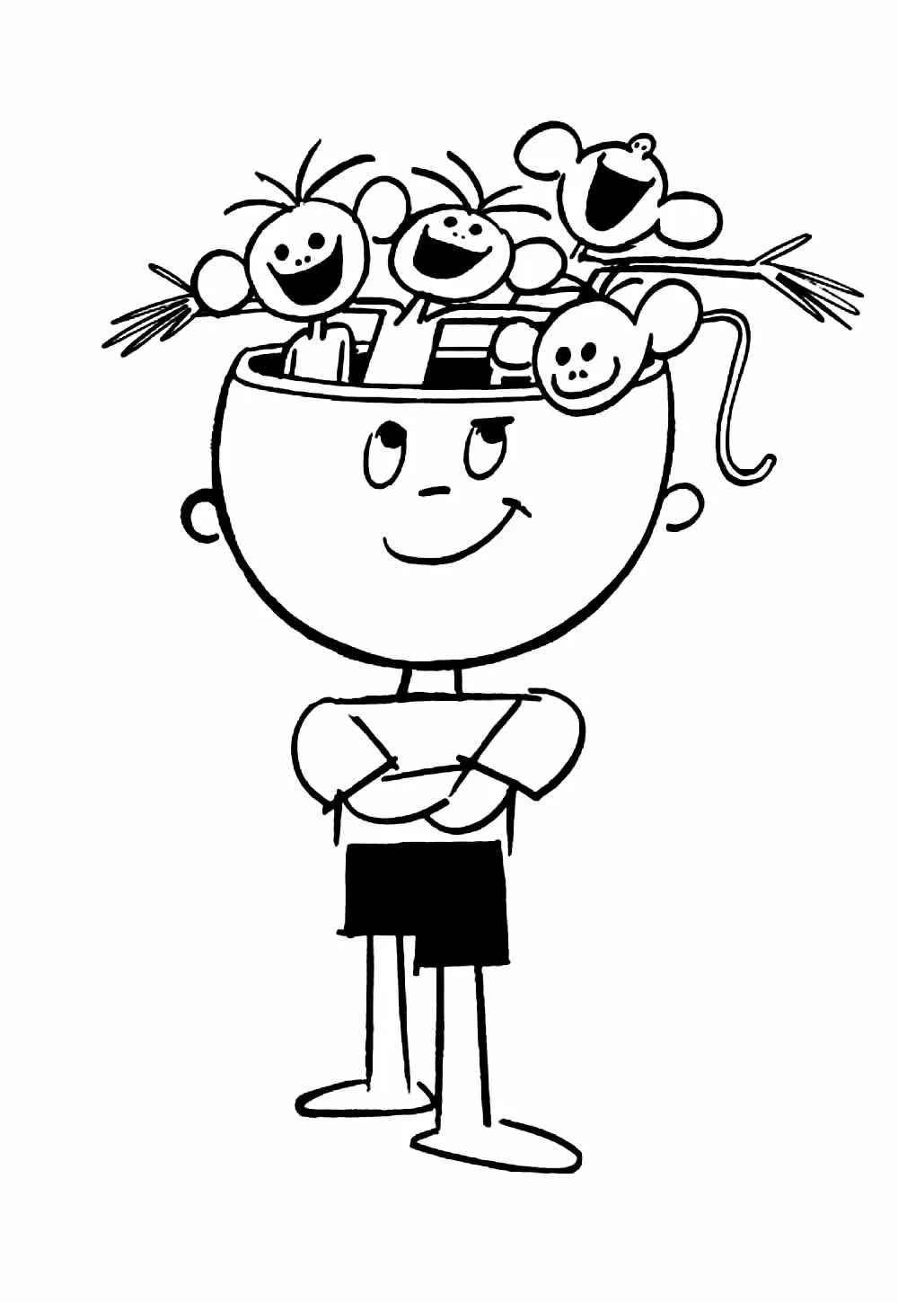 Desenho de Menino Maluquinho Desenho Colorir Imprimir 11