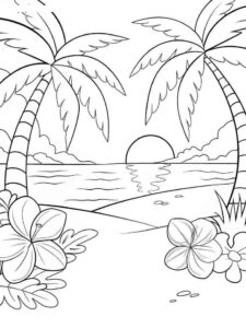 Desenho de Natureza Desenho Colorir Imprimir 01 (2)