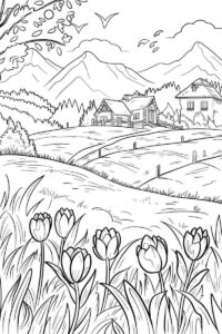 Desenho de Natureza Desenho Colorir Imprimir 06 (2)