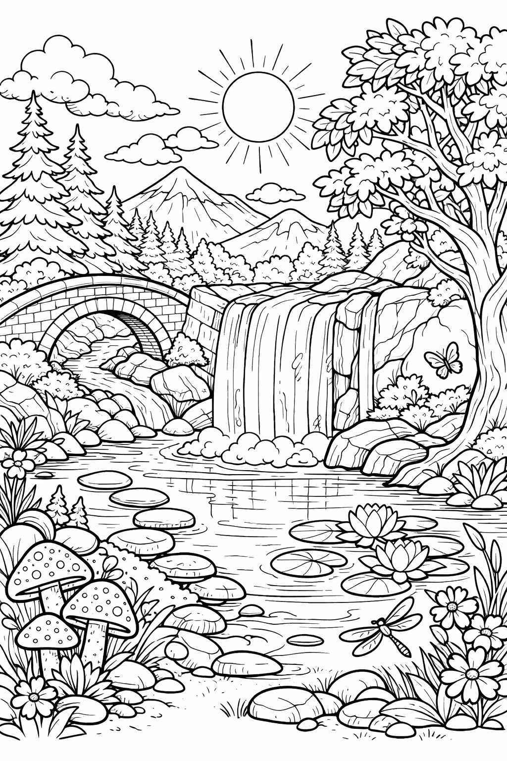 Desenho de Natureza Desenho Colorir Imprimir 13 (2)