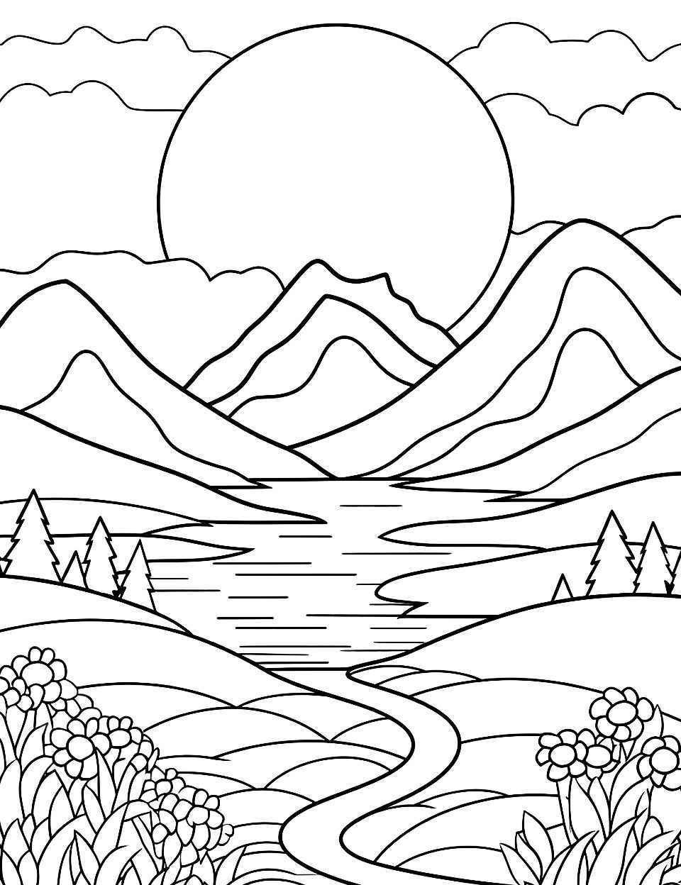 Desenho de Natureza Desenho Colorir Imprimir 21 (2)