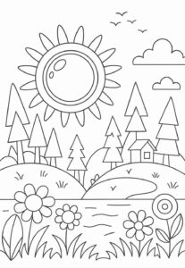 Desenho de Natureza Desenho Colorir Imprimir 24 (2)